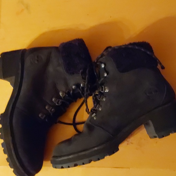 WOMENS TIMBERLAND GEELED BOOTS SUZE 8,5 BLK/ GRAY FADED - Picture 2 of 7